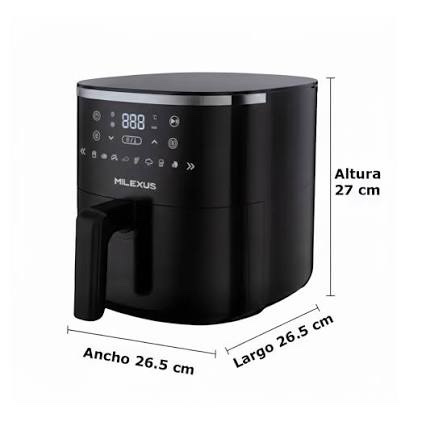 Freidora de Aire Milexus 5 L – Air Fryer Multifunción